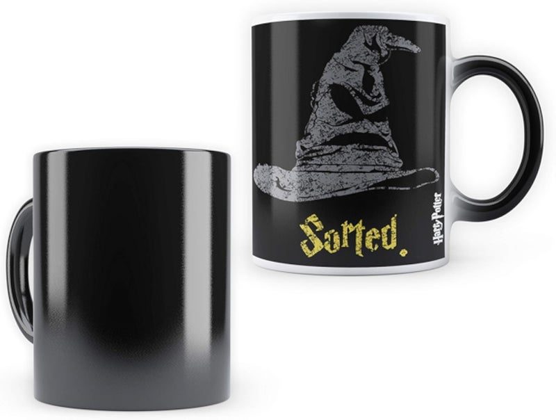 MC SID RAZZ Harry Potter Sorted Heat Sensitive Ceramic Magic Coffee Mug, 350ml, Sorted